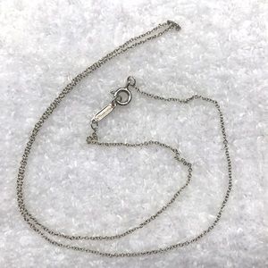 Tiffany and Co. 16 inch silver chain